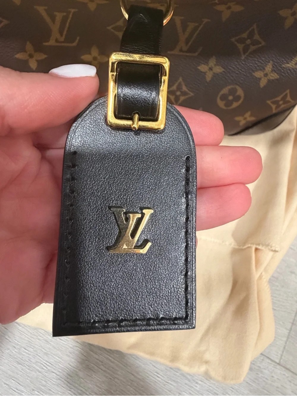 Louis Vuitton Monogram in Brown and Black. Odeon MM. Excellent condition.
